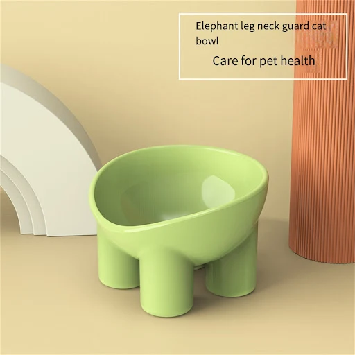 Elephant Leg Neck Protection Bowl Cat Food Bowl Cat Bowl Anti Overturning Pet