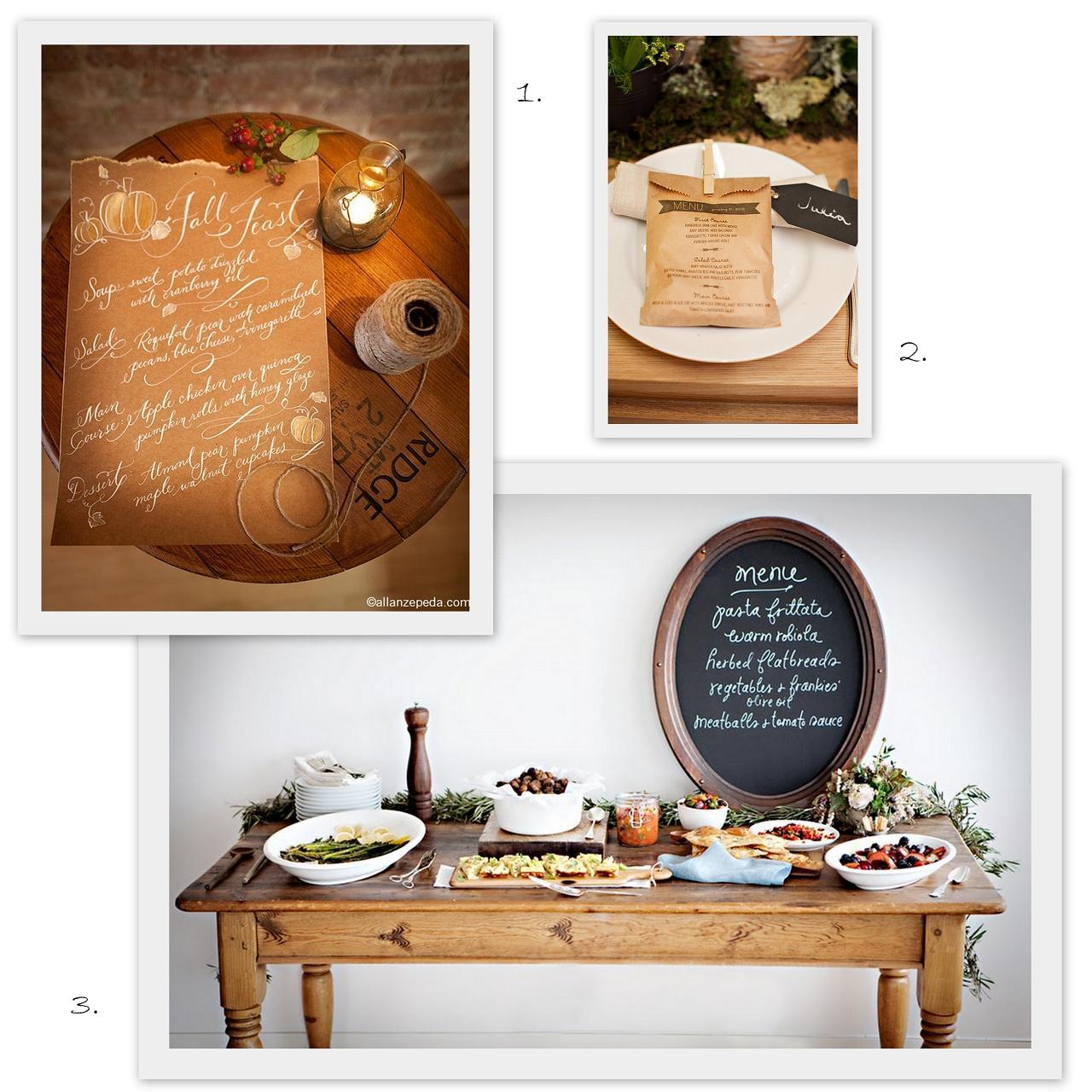 menu design ideas, Wedding