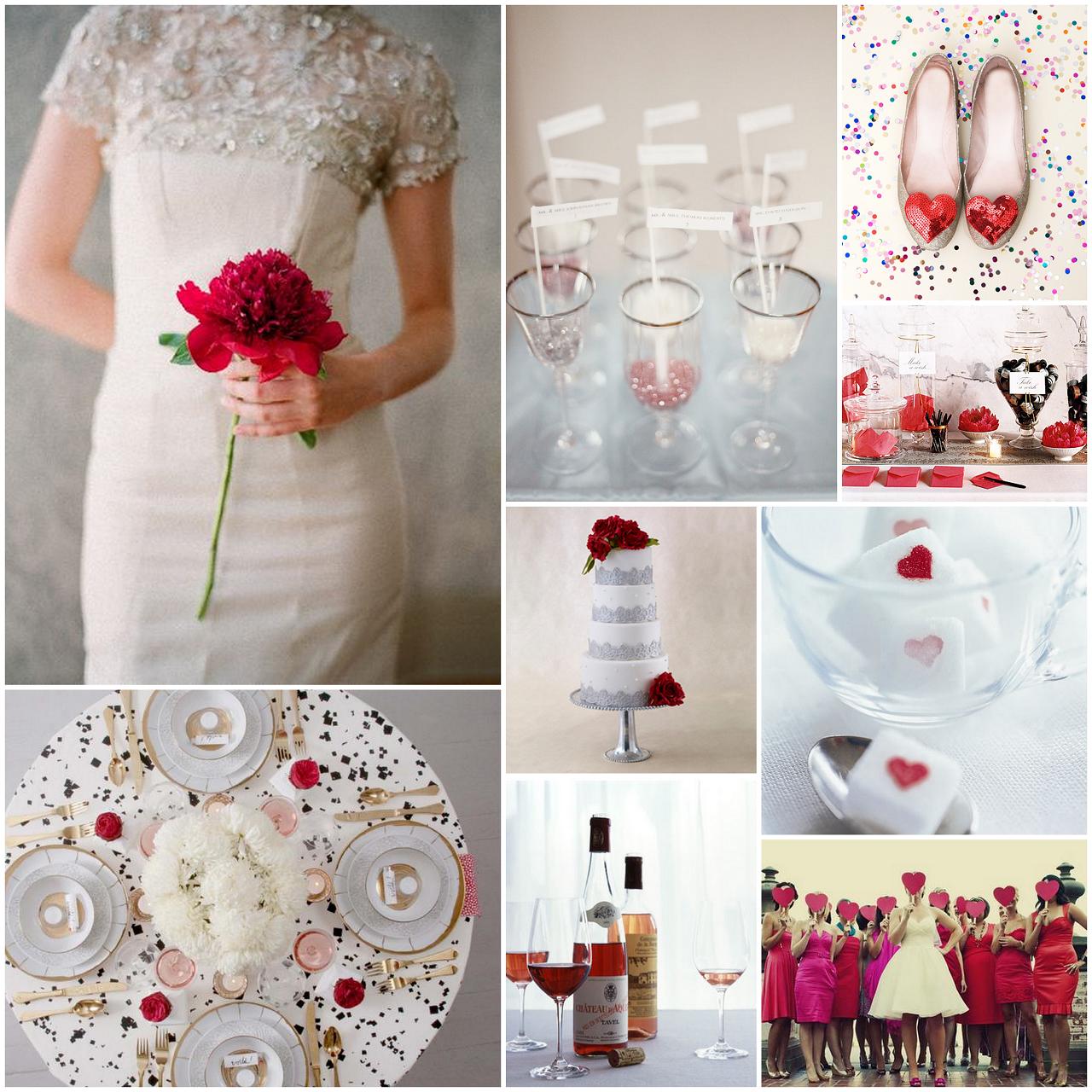 black and red weddings