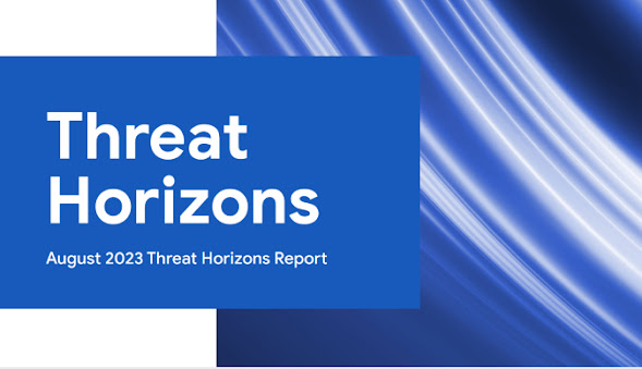Threat Horizons Report cover blue swirl image