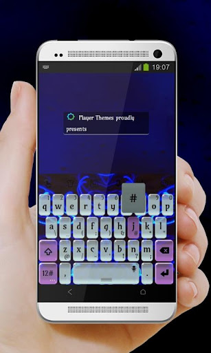 無料个人化Appの蛍光ブルー TouchPal テーマ|記事Game