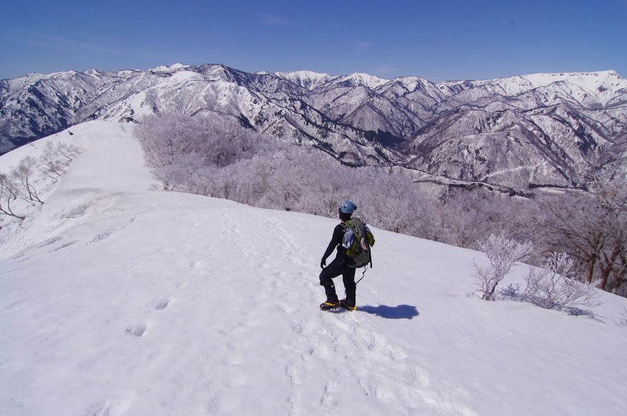 後ろの素晴らしい景色
