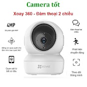 Camera Wifi Trong Nhà Ezviz C6N 2Mp 1080P / 4Mp 2K Siêu Net - Xoay 360 Độ Chính Hãng