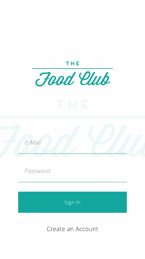 Android application Vascutek Food Club screenshort