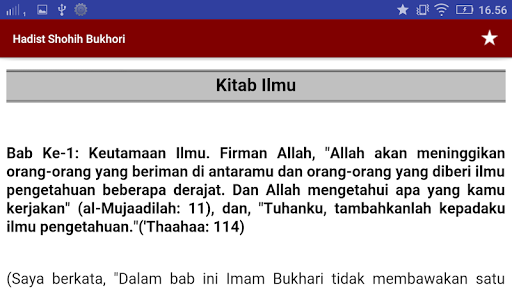 Hadits Shahih Bukhari Terjemah