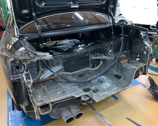 シルビア S15のバックパネル交換 32gtrウィング S15 鈑金塗装 鈑金女子に関するカスタム メンテナンスの投稿画像 車 のカスタム情報はcartune