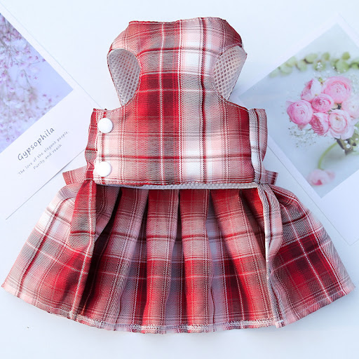 Title 15, Pet Plaid Skirt Chest Strap Hand Holding Rope. ...