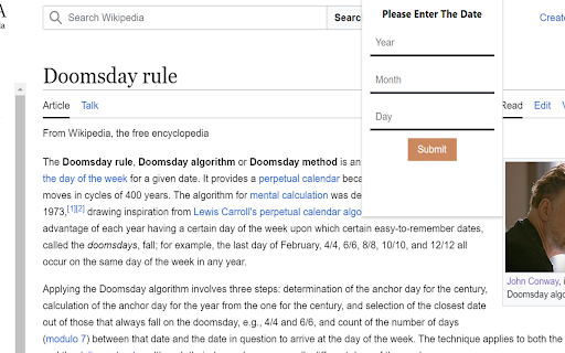 DoomsDay Algorithm Calculator