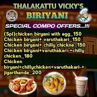 Thalakattu Vickys Biriyani menu 1