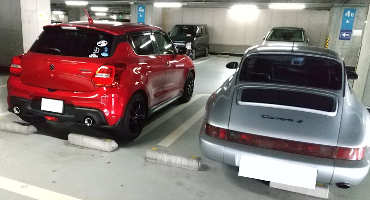 スイフトスポーツの久々のHFD(昼間からフラッとドライブ)・森小路ミニPA・日本一狭いPA・いつもの場所・スポーツカーコラボに関するカスタム事例の投稿画像6枚目