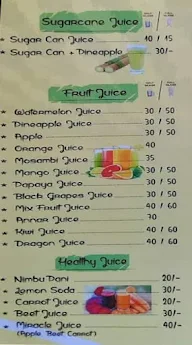 M.K Fast Food & Juice Center menu 1