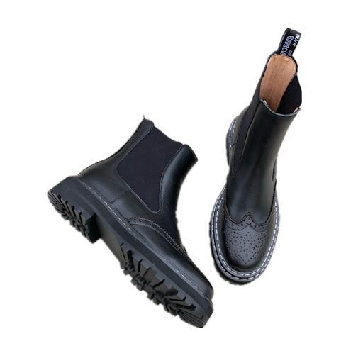 Title 2, Thick-soled Martin Boots for women, carved shor...