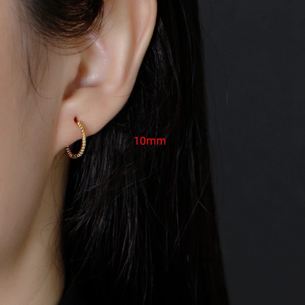 Title 6, Twisted String Shape Sterling Silver Earrings. ...