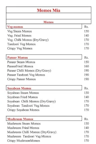 Momos Mia menu 1