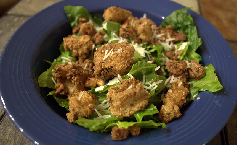 Cajun Calamari Caesar Salad Cajun Calamari Caesar Salad