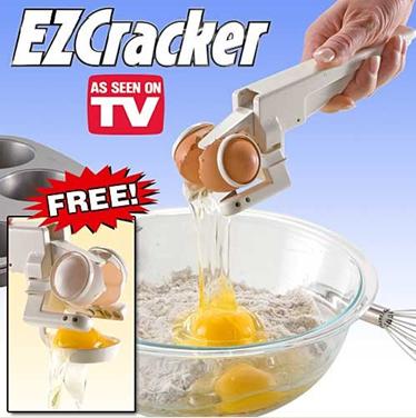 As Seen On Tv Ez Cracker Egg Cracker With Bonus Egg Separator