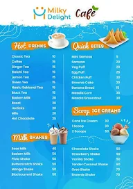 Milky Delight Cafe menu 2