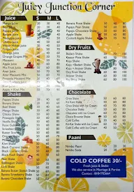 Juicy Junction Corner menu 1