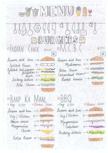 Ralphy's Quickies menu 