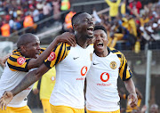 FILE IMAGE: Eric Mathoho (C) celebrates with his Kaizer Chiefs teammates after scoring the winning goal in a 3-2 Absa Premiership win over Highlands Park in Tembisa on August 4 2019. 