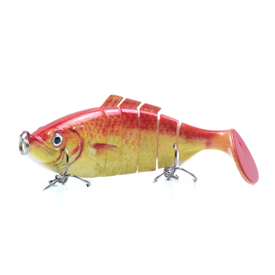Simulatie van Multi-Link Sub-Decoy Hard T-tail Multi-Link Kunstaas. Verhoog je vangst met dit innovatieve kunstaas en vang meer vissen!