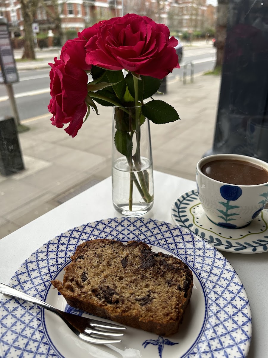 Vegan chocolate banana bread