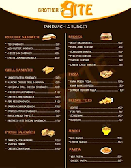 Brother's Bite menu 1