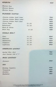 The Terrace Bar - Hyatt Pune menu 3