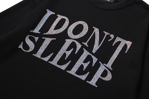 Title 2, Hip Hop Rhinestone Sweatshirt Mens Letter Long...