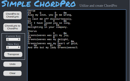 Simple ChordPro