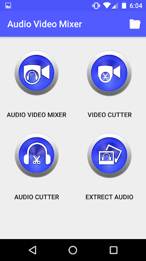 Screenshot Audio Video Mixer Cutter app