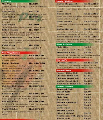 The Bell Pepper Cafe & Restaurant menu 