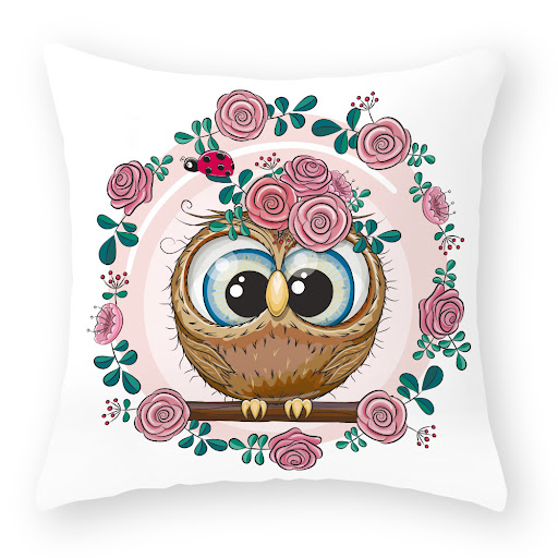 Title 12, Cute Owl Peach Skin Pillow Case. Soft, comforta...