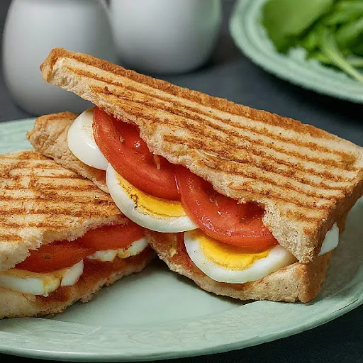 Tomato And Egg Grilled Sandwich