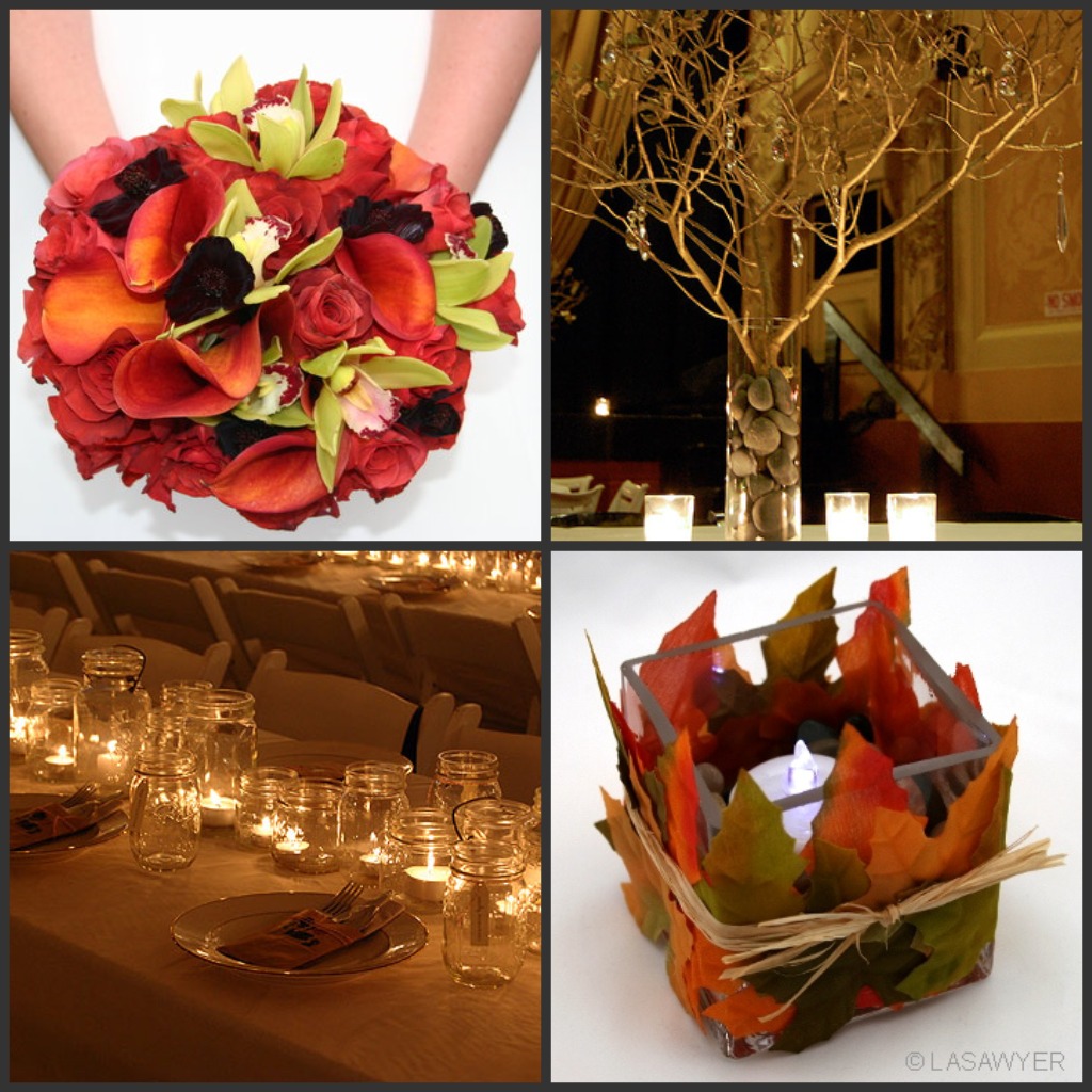 Twig Centerpiece: Fall Wedding