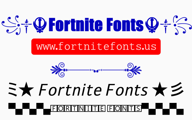 Fortnite Fonts