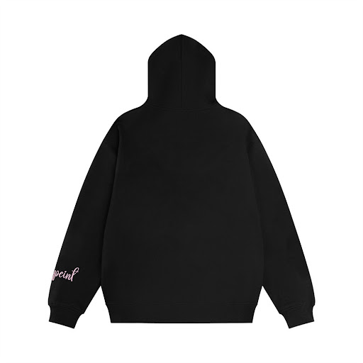 Title 5, Bow Paste Cloth Embroidery Hooded Cardigan Swea...