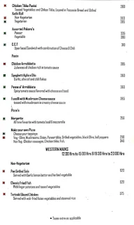 Le Bougainvillea - Hotel Clarks Avadh menu 4