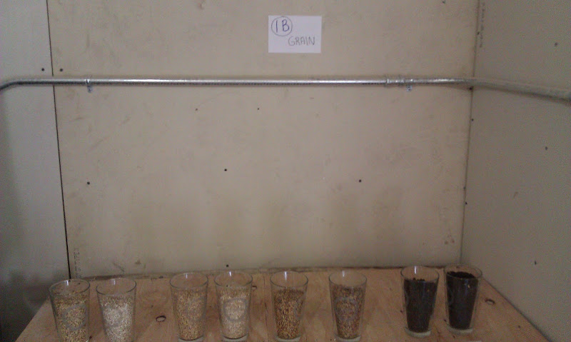 Grain before and after milling