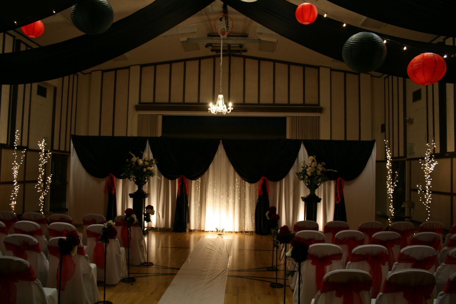 orange wedding centerpiece