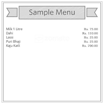 Popular Milk Centre menu 