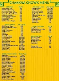 Chakkna Chowk menu 2