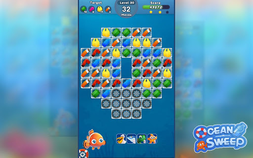 Ocean Sweep Fun Match 3 Games for Ocean Cleanup.