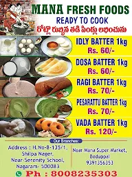 Mana Fresh Foods menu 1