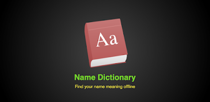 Name Dictionary Screenshot