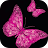 pink butterfly wallpaper icon