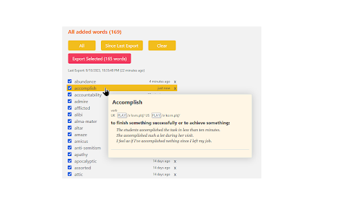 Anki Dictionary