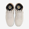 air jordan 1 mid se light all wood brown/white/light british tan/metallic gold