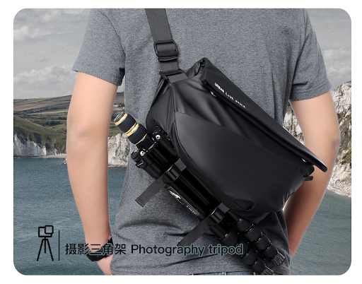 Title 22, Mens Functional Camera Crossbody Bag Waterproo...