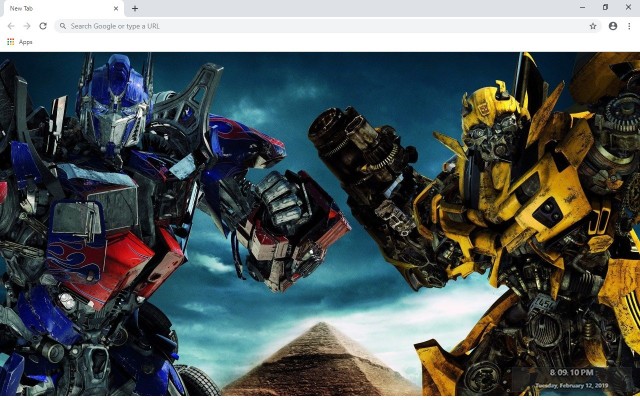 Transformers Custom New Tab